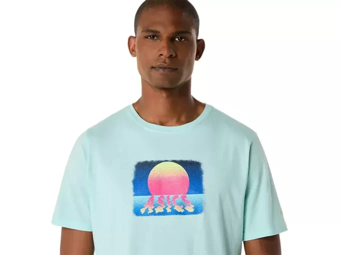 T-SHIRT A MANICHE CORTE ASICS RETRO SUNSET