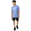 T-SHIRT A MANICHE CORTE ASICS STRIPE