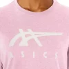 T-SHIRT A MANICHE CORTE ASICS STRIPE
