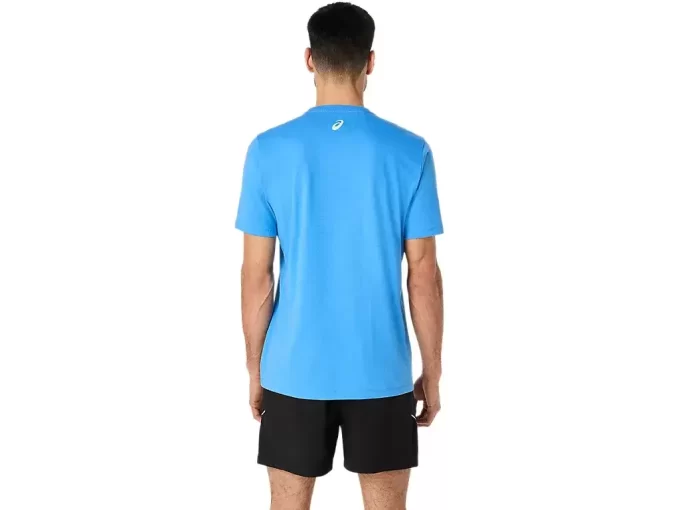 T-SHIRT A MANICHE CORTE ASICS STRIPE