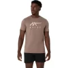 T-SHIRT A MANICHE CORTE ASICS STRIPE