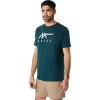 T-SHIRT A MANICHE CORTE ASICS STRIPE