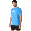 T-SHIRT A MANICHE CORTE ASICS STRIPE