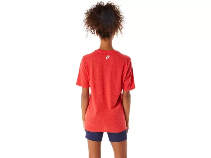 T-SHIRT A MANICHE CORTE ASICS STRIPE