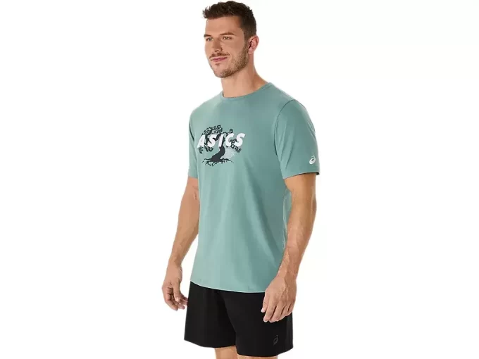 T-SHIRT A MANICHE CORTE ASICS WISE TREE