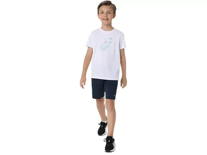 T-SHIRT A MANICHE CORTE CON GRAFICA A SPIRALE