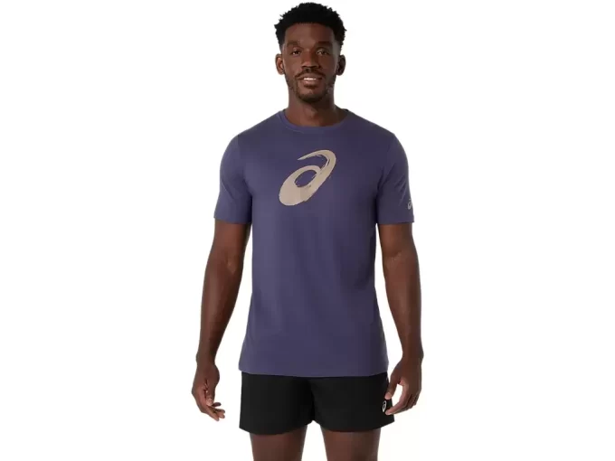 T-shirt a maniche corte con motivo a pennello