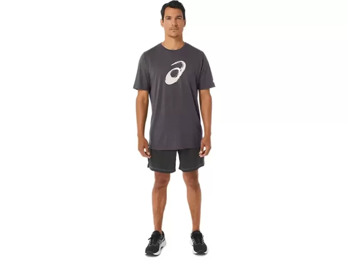 T-shirt a maniche corte con motivo a pennello T-shirt a maniche corte con motivo a pennello