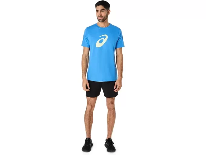 T-shirt a maniche corte con motivo a pennello