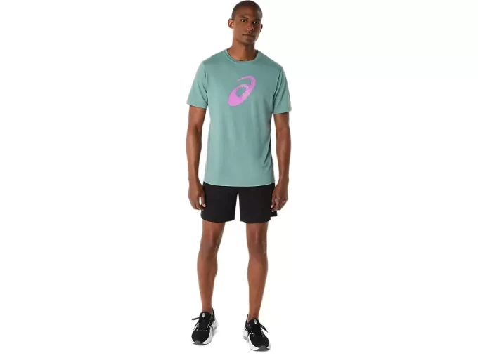 T-shirt a maniche corte con motivo a pennello T-shirt a maniche corte con motivo a pennello