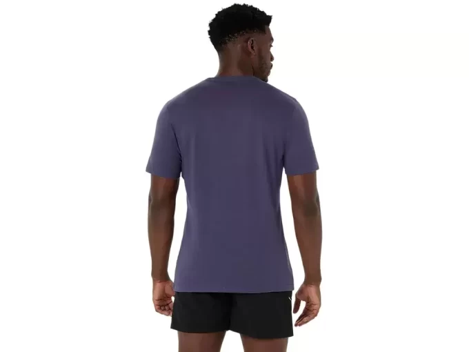 T-shirt a maniche corte con motivo a pennello