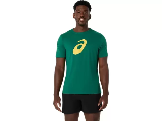 T-shirt a maniche corte con motivo a pennello