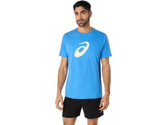 T-shirt a maniche corte con motivo a pennello