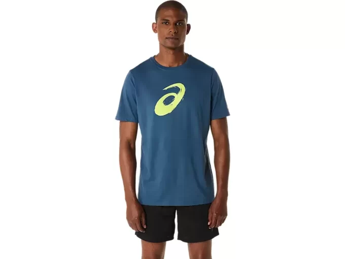 T-shirt a maniche corte con motivo a pennello T-shirt a maniche corte con motivo a pennello