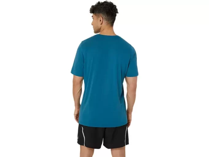 T-shirt a maniche corte con motivo a pennello