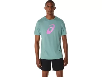 T-shirt a maniche corte con motivo a pennello