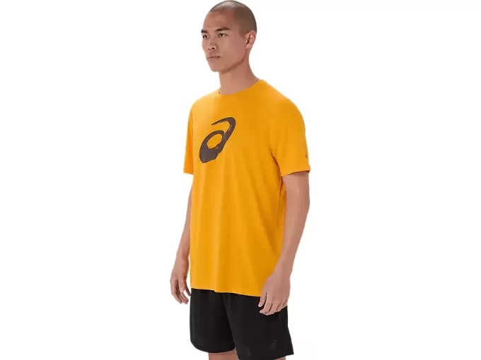 T-shirt a maniche corte con motivo a pennello