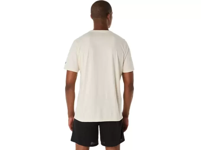 T-shirt a maniche corte con motivo a pennello