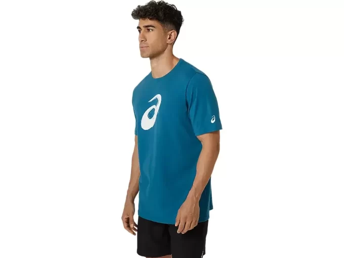 T-shirt a maniche corte con motivo a pennello