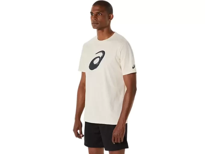 T-shirt a maniche corte con motivo a pennello