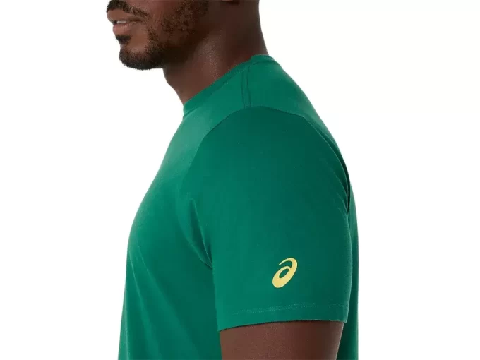 T-shirt a maniche corte con motivo a pennello