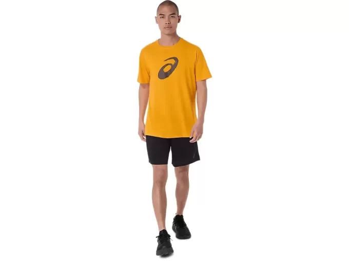 T-shirt a maniche corte con motivo a pennello