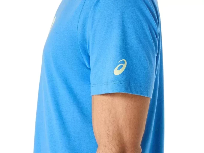 T-shirt a maniche corte con motivo a pennello