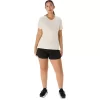 T-SHIRT A MANICHE CORTE CON SCOLLO A V ASICS NATURE DA DONNA