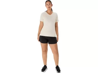 T-SHIRT A MANICHE CORTE CON SCOLLO A V ASICS NATURE DA DONNA