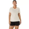 T-SHIRT A MANICHE CORTE CON SCOLLO A V ASICS NATURE DA DONNA