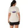 T-SHIRT A MANICHE CORTE CON SCOLLO A V ASICS NATURE DA DONNA