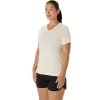 T-SHIRT A MANICHE CORTE CON SCOLLO A V ASICS NATURE DA DONNA