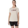 T-SHIRT A MANICHE CORTE CON SLOGAN FLOREALE ASICS DA DONNA