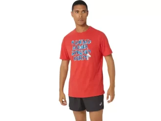 T-SHIRT ASICS CON SLOGAN HIBISCUS