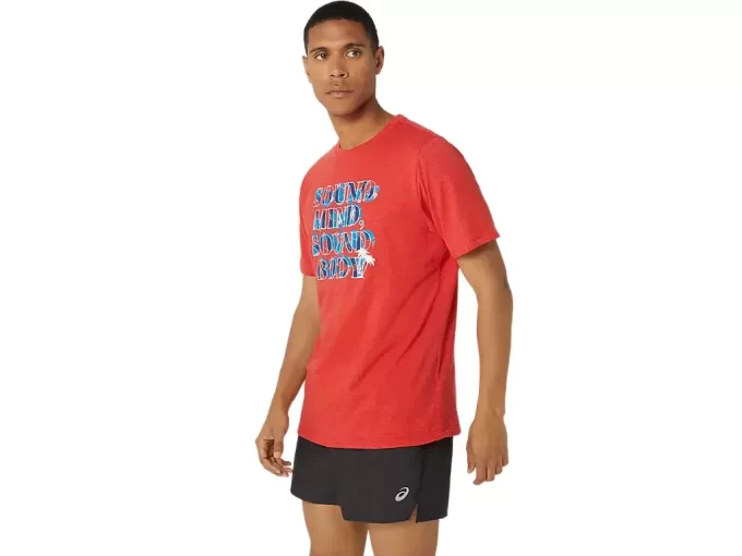 T-SHIRT ASICS CON SLOGAN HIBISCUS