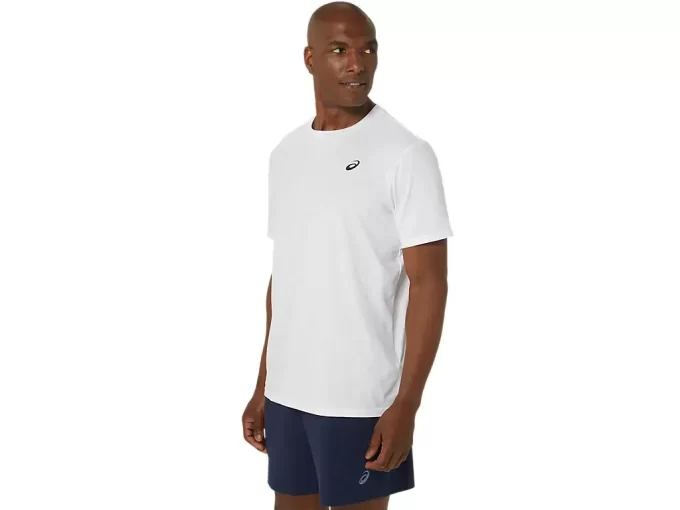 T-shirt con ricamo a spirale Asics