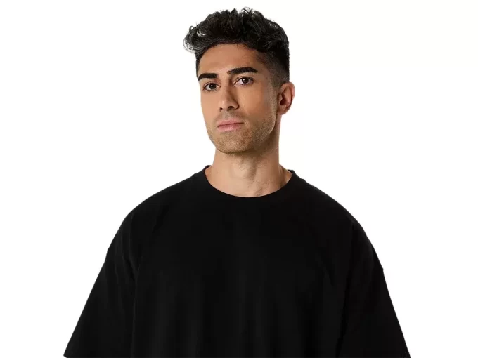 T-shirt con tasca rilassata e pesante