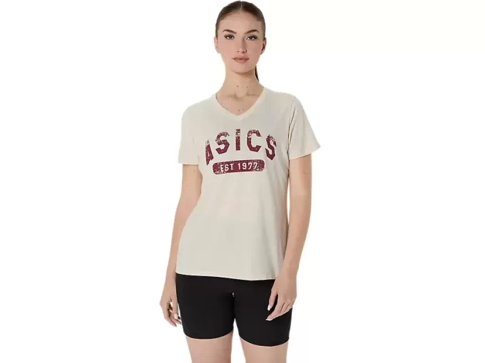 T-SHIRT DA DONNA A MANICHE CORTE CON SCOLLO A V EST 1977 T-SHIRT DA DONNA A MANICHE CORTE CON SCOLLO A V EST 1977