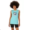 T-SHIRT MUSCOLARE CON SLOGAN ASICS SUN IN THE SKY DA DONNA T-SHIRT MUSCOLARE CON SLOGAN ASICS SUN IN THE SKY DA DONNA