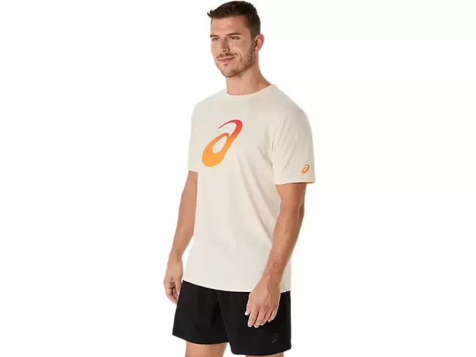 T-SHIRT UNISEX A MANICHE CORTE CON LOGO A SPIRALE SFUMATURE