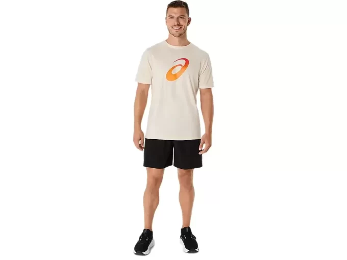 T-SHIRT UNISEX A MANICHE CORTE CON LOGO A SPIRALE SFUMATURE