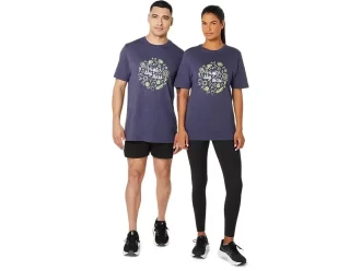 T-SHIRT UNISEX ASICS BRIGHTER DAYS AHEAD A MANICHE CORTE