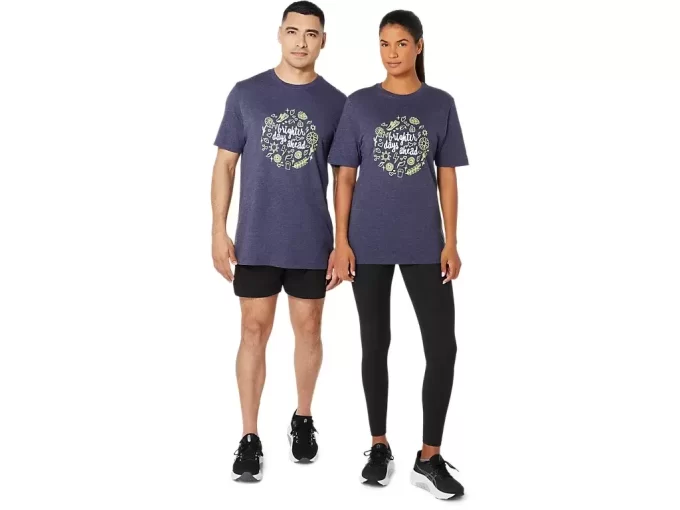 T-SHIRT UNISEX ASICS BRIGHTER DAYS AHEAD A MANICHE CORTE