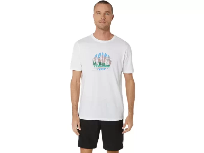 T-SHIRT UNISEX ASICS CELEBRA LA NOSTRA CASA A MANICHE CORTE