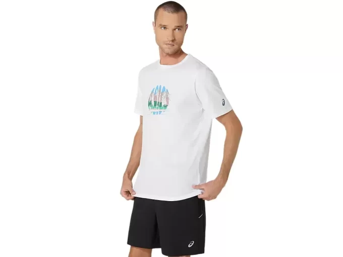T-SHIRT UNISEX ASICS CELEBRA LA NOSTRA CASA A MANICHE CORTE