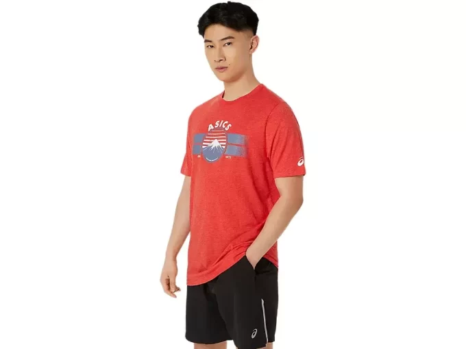 T-SHIRT UNISEX ASICS EST 1977 MOUNTAIN