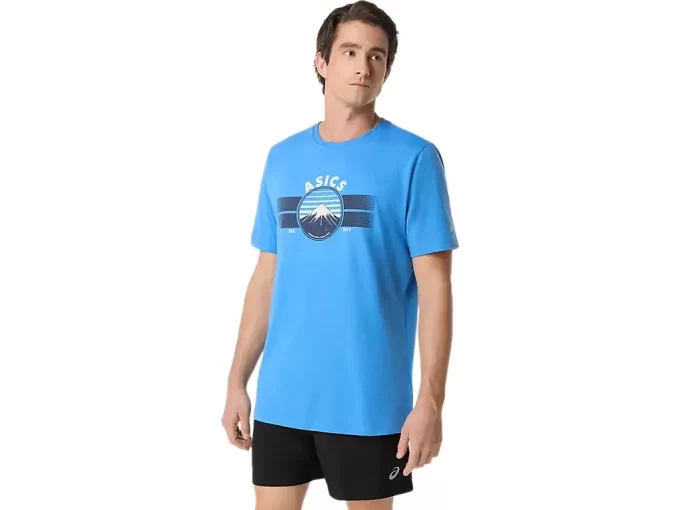 T-SHIRT UNISEX ASICS EST 1977 MOUNTAIN