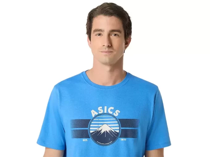 T-SHIRT UNISEX ASICS EST 1977 MOUNTAIN