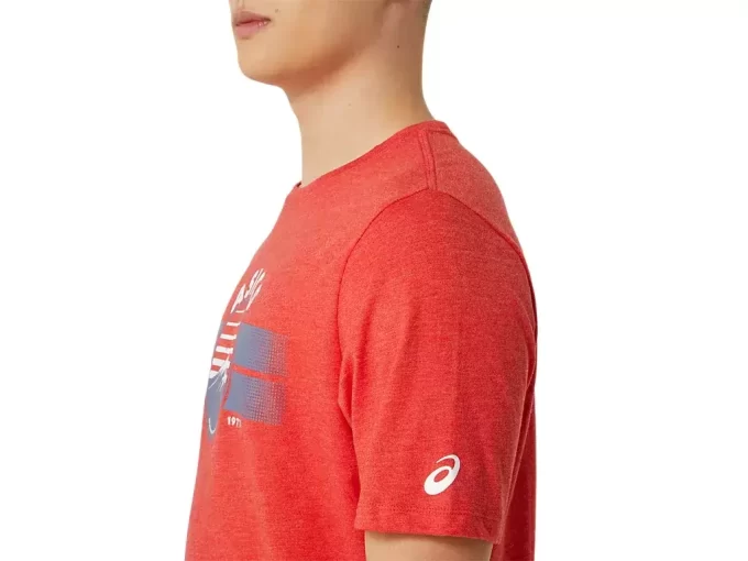 T-SHIRT UNISEX ASICS EST 1977 MOUNTAIN