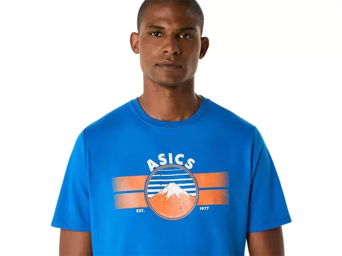T-SHIRT UNISEX ASICS EST 1977 MOUNTAIN